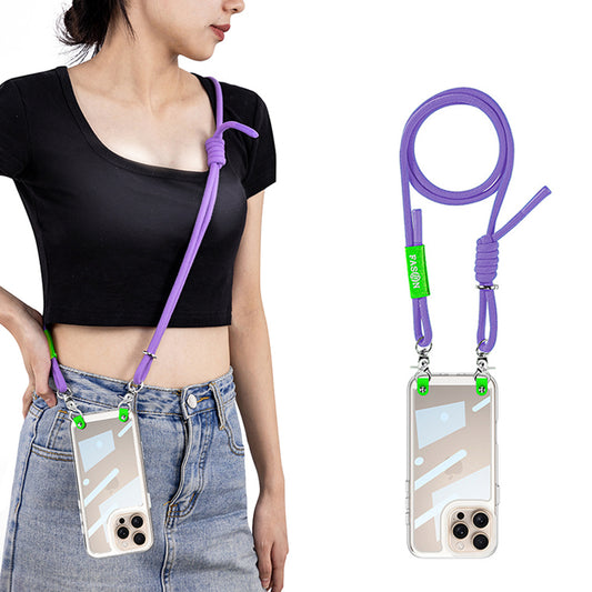 Crystal Crossbody Clear Phone Case With lanyard For iPhone