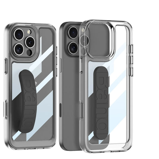 Wrist Strap Clear Plastic Phone Case For IPhone