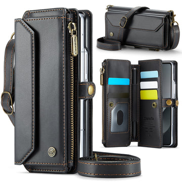 Leather Crossbody Phone Case With Card Holder For Samsung Galaxy Z Fold 6