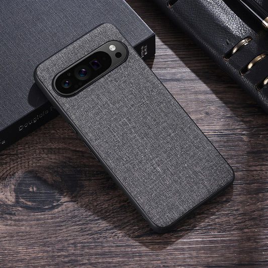 Luxury Fabric Cloth Hard PC Phone Case For Google Pixel 7 8 9