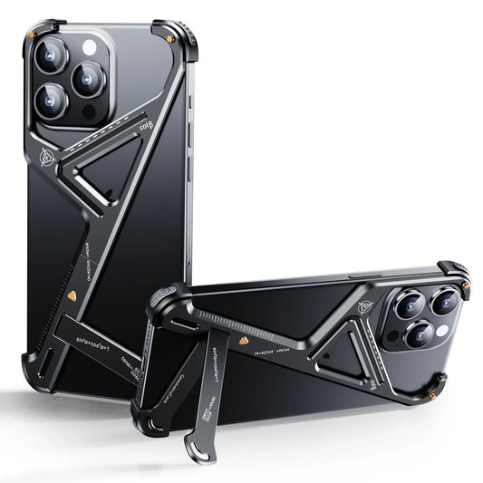 Luxury Geometric Metal Frameless Phone Case for IPhone