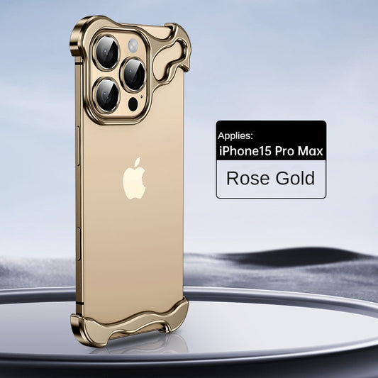 Luxury Irregular Titanium Alien Style Aluminum Alloy Bumper Phone Case For IPhone