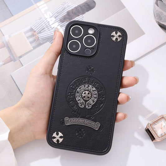 Chrome Hearts Leather Cover for iPhone