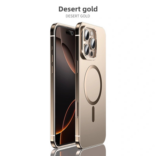 Ultra-Thin Magnetic Stainless Steel Frame Metal Phone Case For iPhone