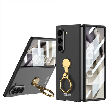 Ultra-thin Ring Three-axis Ring Buckle Folding Protective Phone Case For Samsung Galaxy Z Fold6