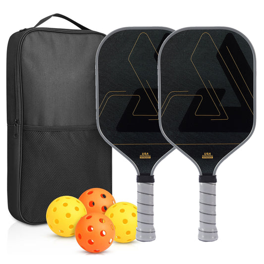 T700 Cloth Grain Frosted Rough Particles Carbon Fiber Pickleball Paddles Set