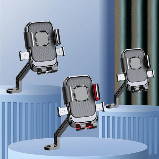 Universal Aluminum Alloy Motorcycle Bicycles  Multifunctional Phone Holder