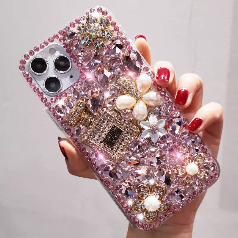 Pink outlet Rhinestones case