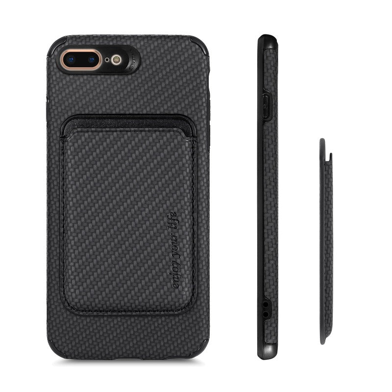 For Magsafe Case For iPhone 14 Pro Max Carbon Fiber Leather Case For Apple 13 12 Mini 11 Pro XR XS Max Wallet Card Magnet Cover