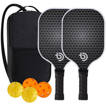 Pickleball Paddles Set With Portable Bag Fiberglass Rackets